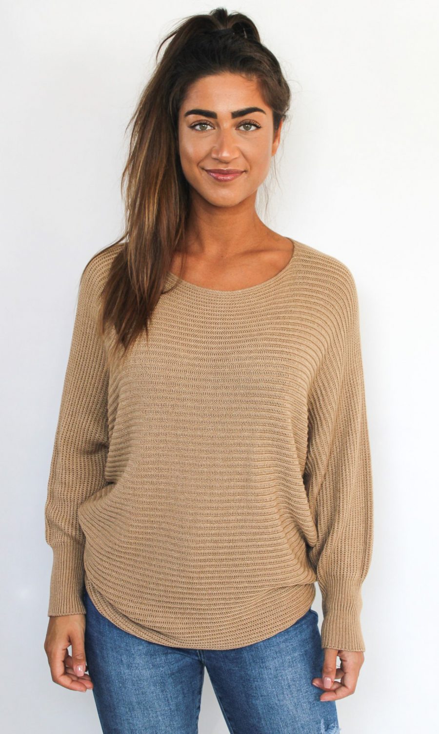 Ambika top beige voorkant