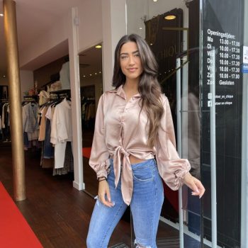 Ambika blouse champagne voorkant alternatief Ambika blouse champagne voorkant alternatief